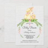 Zoete Lam Baby Shower Uitnodiging (Voorkant / Achterkant)