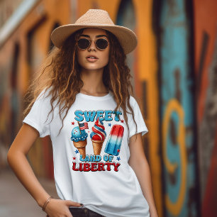 Zoete Land van Vrijheid 4 juli T-shirt