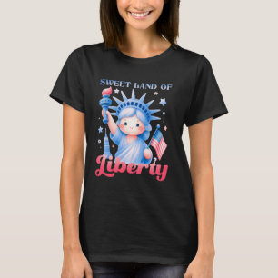 Zoete Land van Vrijheid Beeldstijl T-shirt