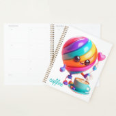 Zoete Latte Buddy Spiraal Notebook Planner (Display)