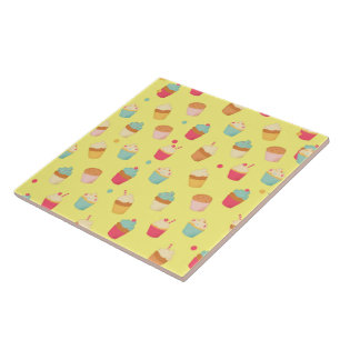 Zoete lekkernijen Cupcake Keramische Tegel Tegeltje