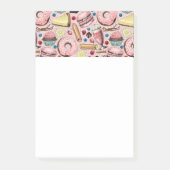 Zoete lekkernijen op roze post-it® notes (Voorkant)