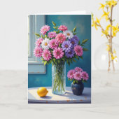 Zoete Lichtgevende Bloemen Kaart (Gele Bloem)