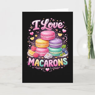 Zoete Liefde Macarons Feestdagen Kaart