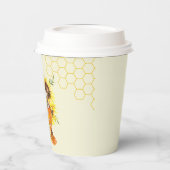 Zoete lil honingpot honingraat & bij’s papieren bekers (Links)