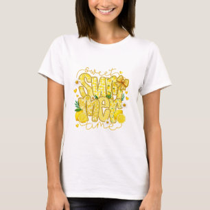 Zoete Limoen Zomer Geel Waterverf Citroen T-shirt