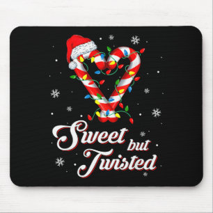 Zoete Maar Verdraaide Grappige Kerst Kerststok Ker Muismat