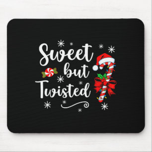 Zoete Maar Verdraaide Grappige Kerst Kerststok Ker Muismat