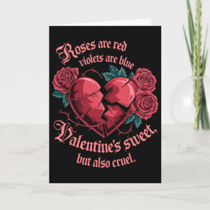 Zoete Maar Wrede Rozen Hartzeer Liefdesboodschap W Kaart