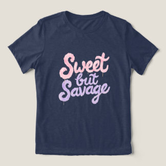 Zoete Maar Wrede Straatstijl Katoenen Candy Grafie Tri-Blend Shirt