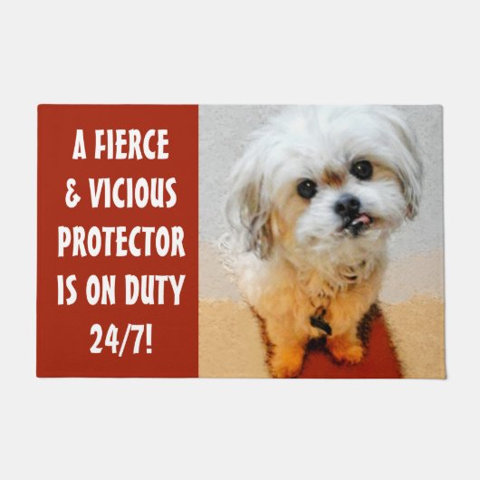 Zoete Malshi Rode deurmat (Voorkant)