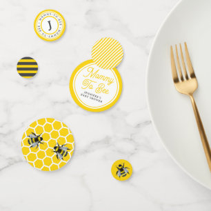 Zoete  mamma-to-bee Baby shower tafel Confetti