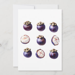 Zoete Mangosteen Tropisch Fruit Kaart
