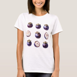Zoete Mangosteen Tropisch Fruit T-shirt