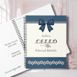 Zoete Marine Bloem Boog Cello Bladmuziek Planner