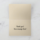 Zoete Mexicaanse concha van dulce van de Chocolade Bedankkaart (Binnen)