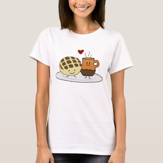 Zoete Mexicaanse concha van dulce van de Chocolade T-shirt (Voorkant)