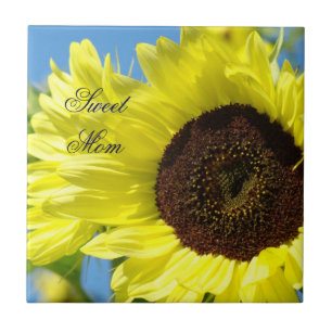 Zoete Moeder tegel kunst Zonnebloemen Tegel cadeau Tegeltje
