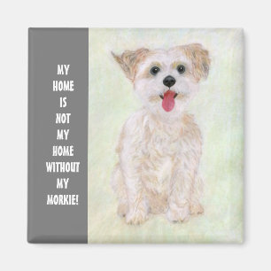 Zoete Morkie Thuismagneet Magneet