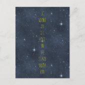 Zoete nodingen: Verloren in de Stars Sterrennacht Briefkaart (Voorkant)