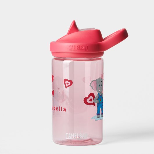 Zoete olifant en Kind waterflesje Waterfles (Links)