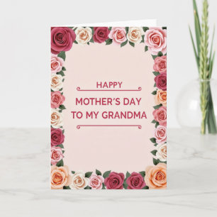 Zoete Oma Dag Bloemkaart Kaart