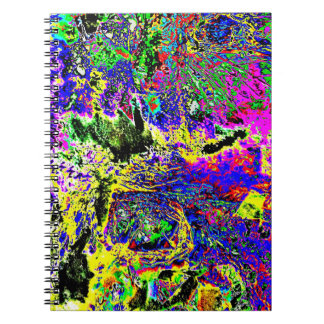 Zoete paarse abstract spiraal foto notitieboek,Moo Notitieboek