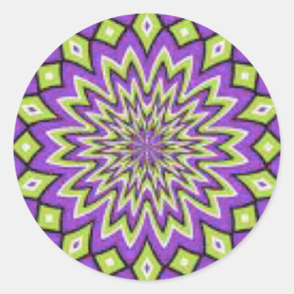 Zoete paarse, en groene stickers