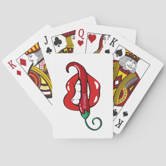 zoete paprika pokerkaarten (Achterkant)