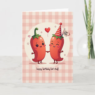Zoete Paprika Verjaardagskaart Kaart