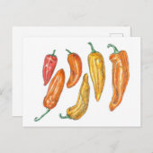 Zoete paprika's briefkaart (Voorkant / Achterkant)