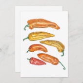 Zoete paprika's kaart (Voorkant / Achterkant)