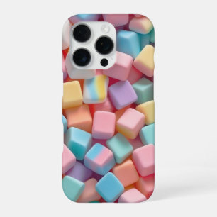Zoete Pastel Abstracte Blokken Telefoon Sticker iPhone 16 Pro Hoesje