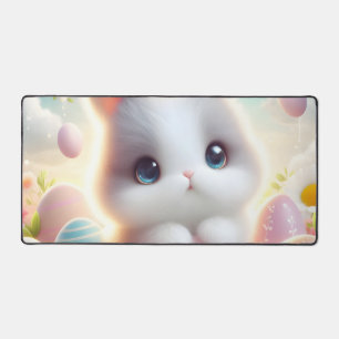 Zoete Pastel Kawaii Kitten Pasen Eieren Bureaumat