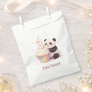 Zoete Pastel Panda Baby 3e Verjaardag Bedankzakje