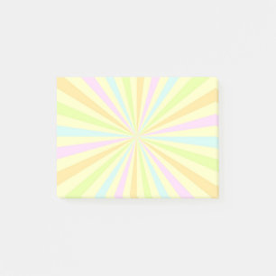 Zoete pastels draaiende wiel barst uit post-it® notes