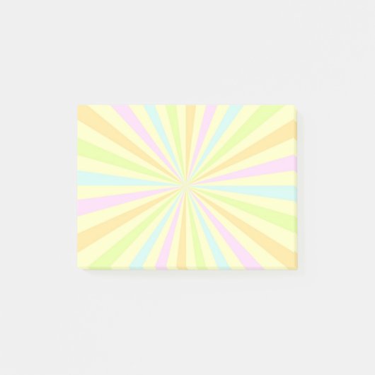 Zoete pastels draaiende wiel barst uit post-it® notes (Voorkant)