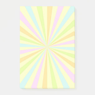 Zoete pastels draaiende wiel barst uit post-it® notes