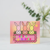 Zoete peeps verzenden feestdagenkaart (Staand voorkant)