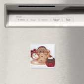 Zoete peperkoek in Teacup Magneet (Insitu (Vaatwasser))