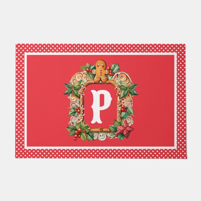 Zoete peperkoek Monogram Deurmat (Voorkant)