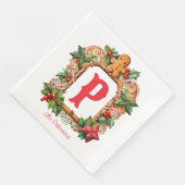 Zoete peperkoek Monogram Servet (Hoek)