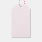 Zoete perzik 1e verjaardag cadeaulabel (Achterkant)
