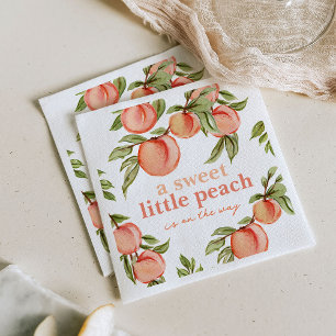Zoete Perzik Baby Shower Servetjes Servet