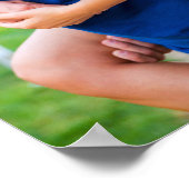 Zoete Perzik Bruidspaar Foto Welkom Poster (Hoek)