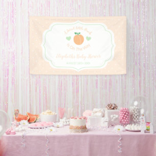 Zoete Perzik Elegante Baby Shower Spandoek