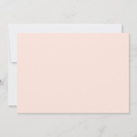 Zoete perzik verjaardagsfeestfoto dank u kaart (Achterkant)