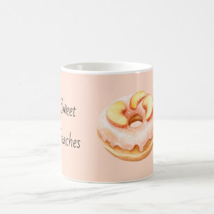 Zoete Perziken Donut Koffiemok