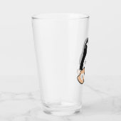 Zoete pinguïn met Jouw naam Glas (Rechts)