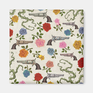 Zoete Pistolen en Rozen Koelkast Decoratie Magneet